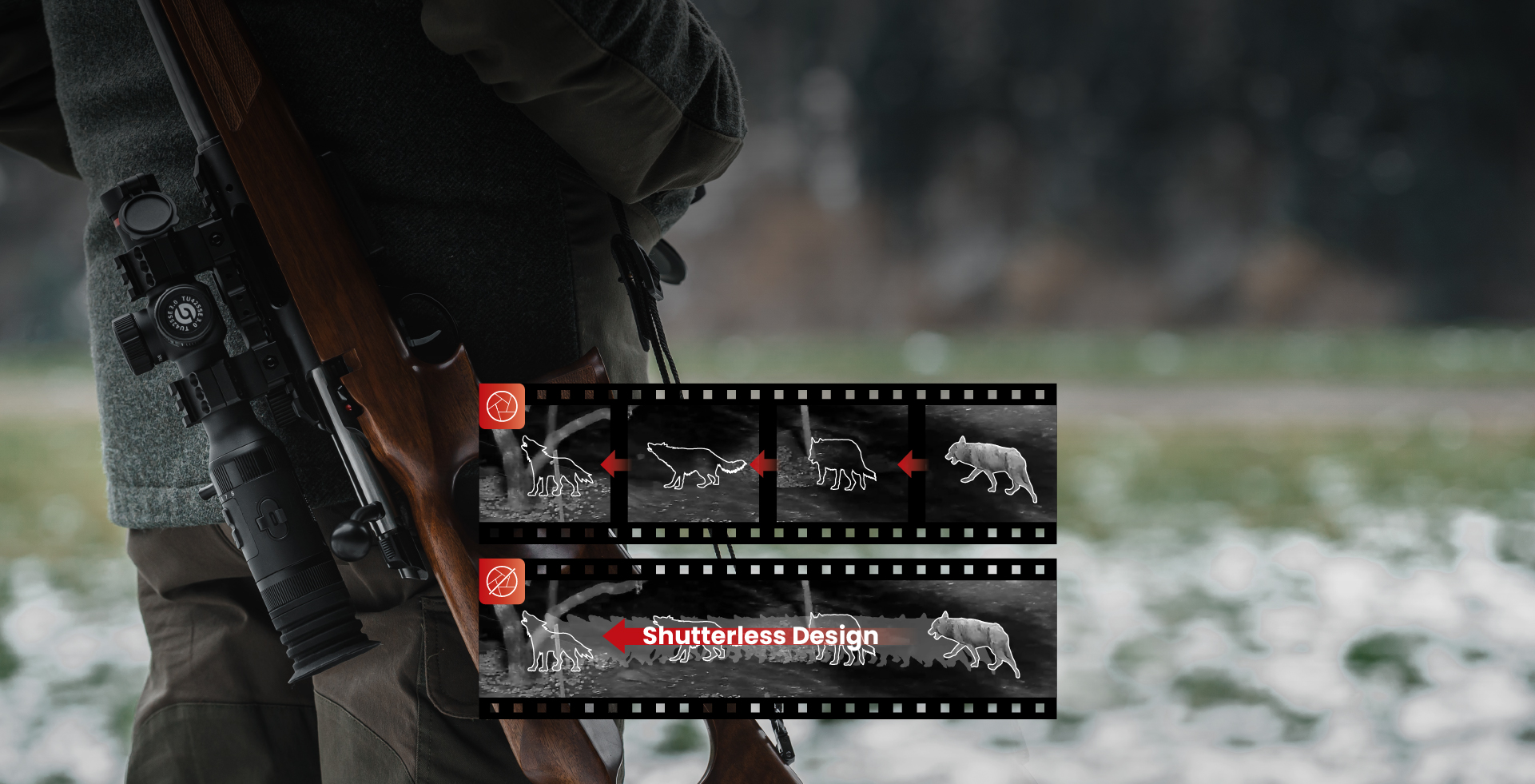 Shutterless Design<br>Uninterrupted Visuals