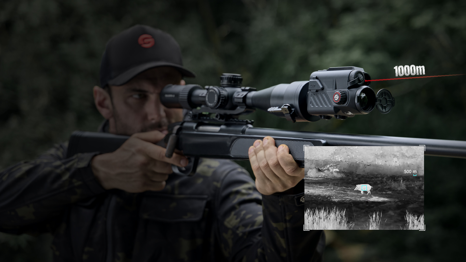 Accurate 1000m laser rangefinder