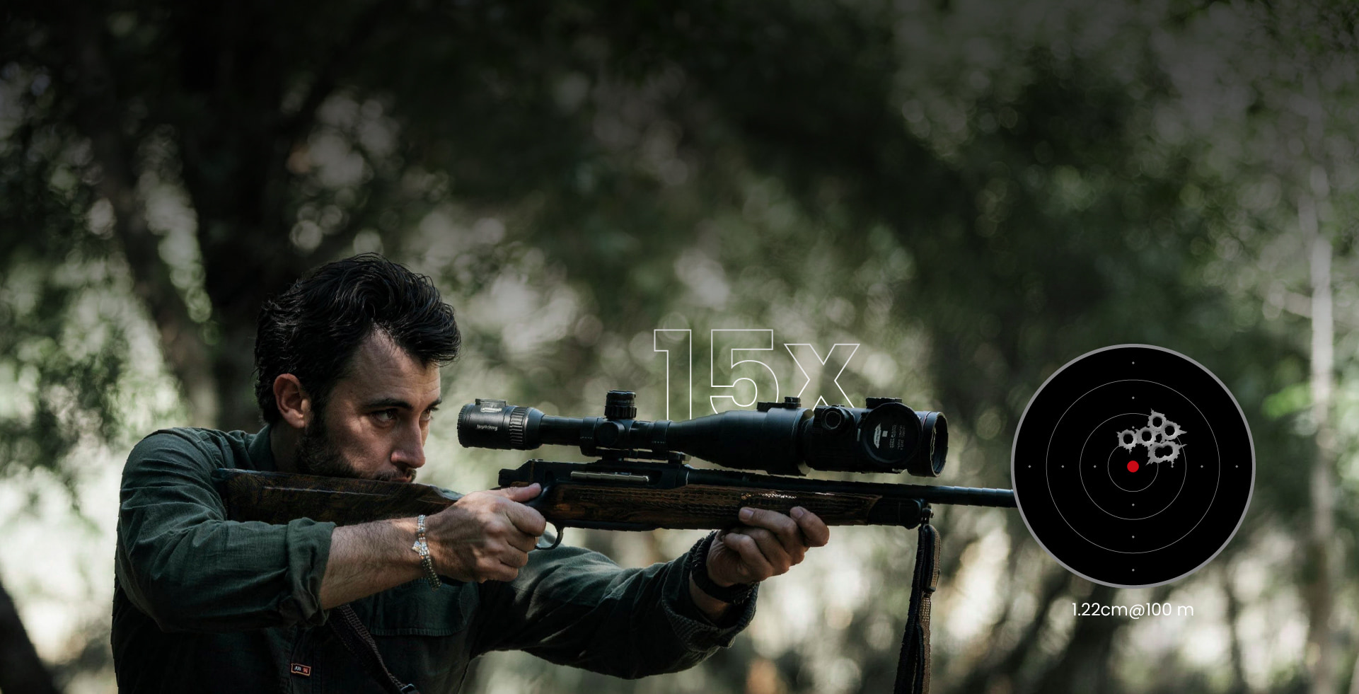Ultra-Precise Zeroing<br>15x Optics Ready