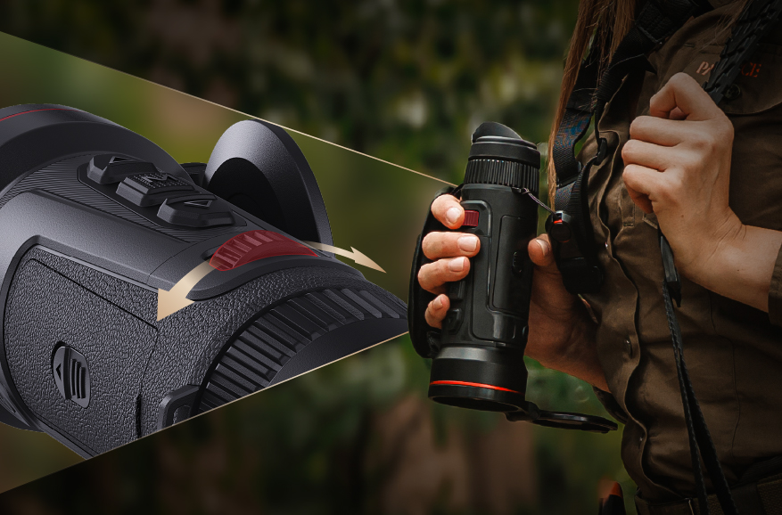 Diseño ambidiestro y enfoque con una mano del GUIDE KODIAK 3.0