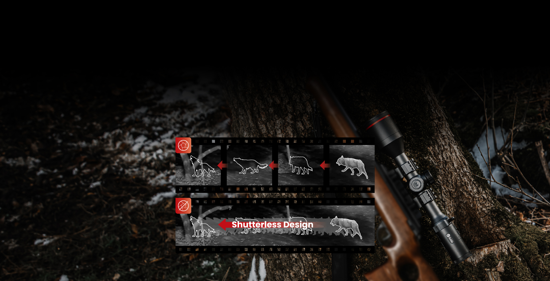 Shutterless Design<br>Uninterrupted Visuals