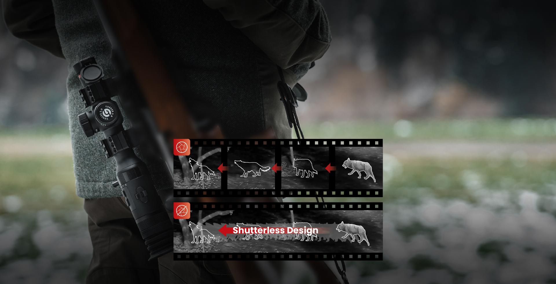 Shutterless Design<br>Uninterrupted Visuals